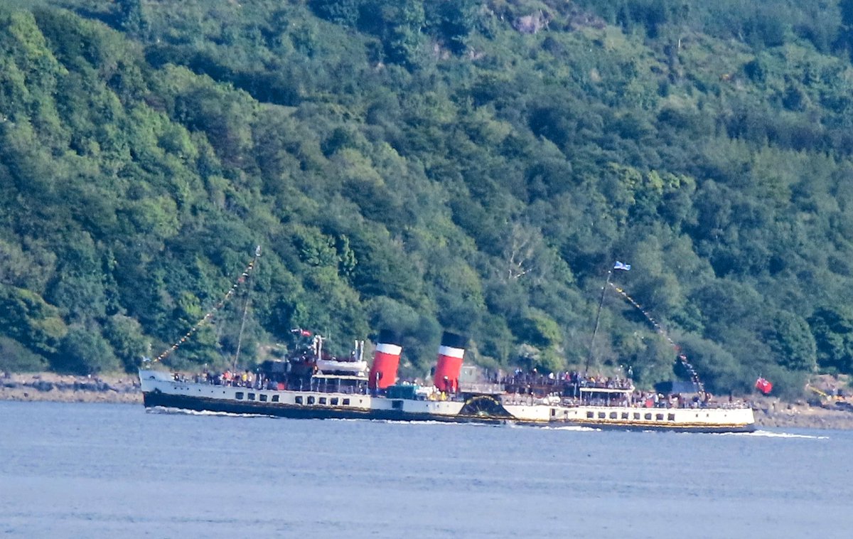 A view from Kirn today as the Waverley passed by. Lovely seeing the Waverley again. <a href="/Argyll_IslesApp/">Argyll and the Isles</a> <a href="/dotn34/">Dot</a> <a href="/dunoonisawesome/">Visit Dunoon and Cowal</a> <a href="/Sybalan/">Sybil Baldwin #TheSpiderWhisperer 🕷</a> <a href="/Western_Ferries/">Western Ferries</a>
