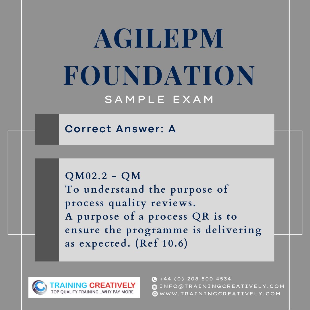 As the day winds down, take a moment to reflect on your progress with these AgilePM Foundation exam questions. Learning is a journey. Each question you master is a step towards your goal. Sweet dreams and remember – tomorrow is another day to shine! 🌟✨
#AgilePM #StudyMotivation