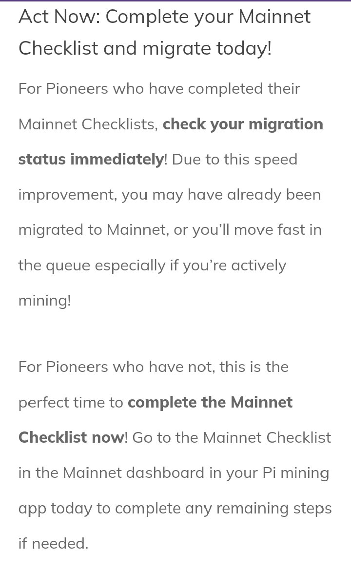 Please complete the mainnet checklist as soon as possible
#pinews #pinetwork #mainnet #pinetwork #picoreteam