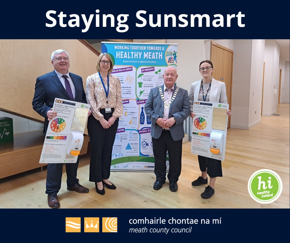 Healthy Meath is supporting communities to be SunSmart this summer by providing free sunscreen! 

We’re installing 15 sunscreen dispensers in community locations throughout the county, including playgrounds, beaches, and sports clubs. 

rb.gy/fazhot   #HealthyMeath