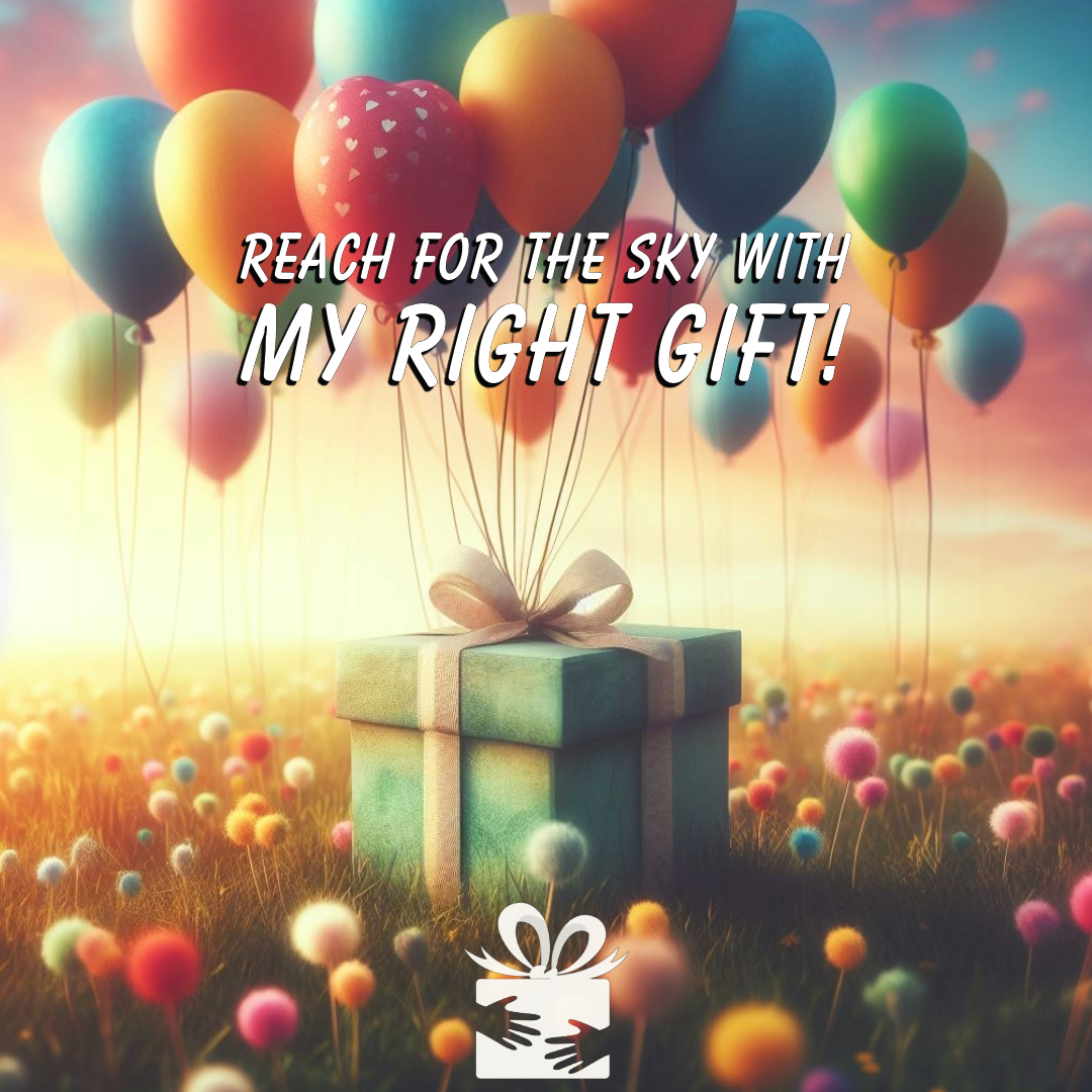 The sky's the limit when it comes to spreading joy and making dreams come true. Join our platform today. 🎁myrightgift.com 
#MyRightGift #WishList #SkyHighDreams #SpreadHope