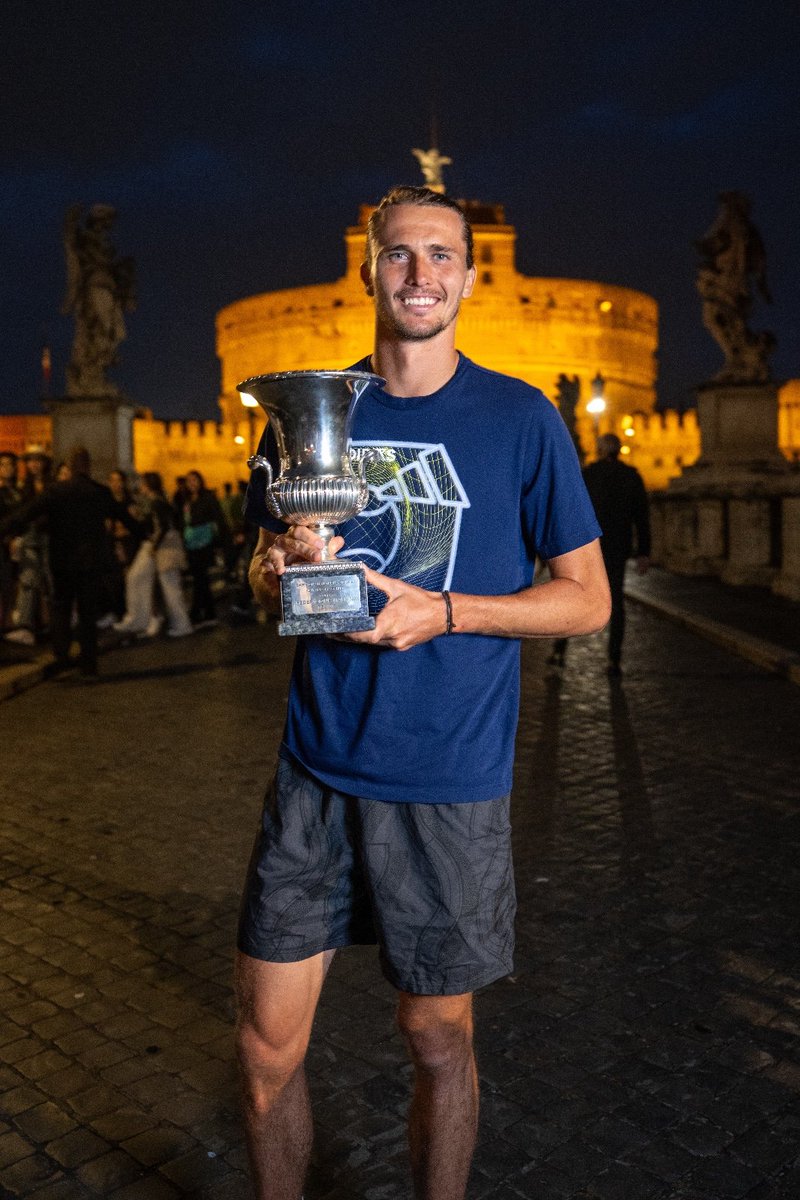 Rome by night with our 2024 champion 🏆✨♥️ #IBI24 | @atptour | @AlexZverev