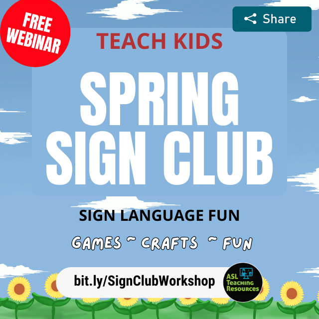 🌷🤟 Ready to teach your kids Sign Language? Join our free workshop this spring and kickstart their learning journey! i.mtr.cool/iyqgeskwgr #KidsLearning #FreeEvent #aslteachingresources #aslforkids