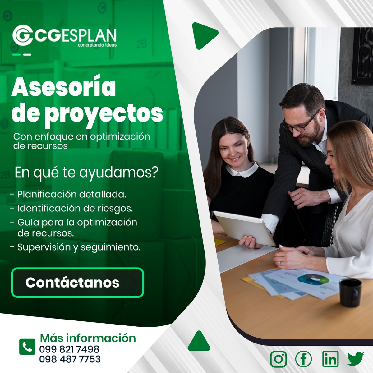 CGESPLAN's tweet photo. Inicia con nosotros tu viaje empresarial 🙌.Te apoyaremos desde la planificación meticulosa hasta el respectivo seguimiento. 

➡️Contáctanos hoy mismo y prepárate para alcanzar tus metas de manera eficiente y efectiva en tu emprendimiento.
#asesoría #empresasecuador https://t.co/2HE1oSQzw6