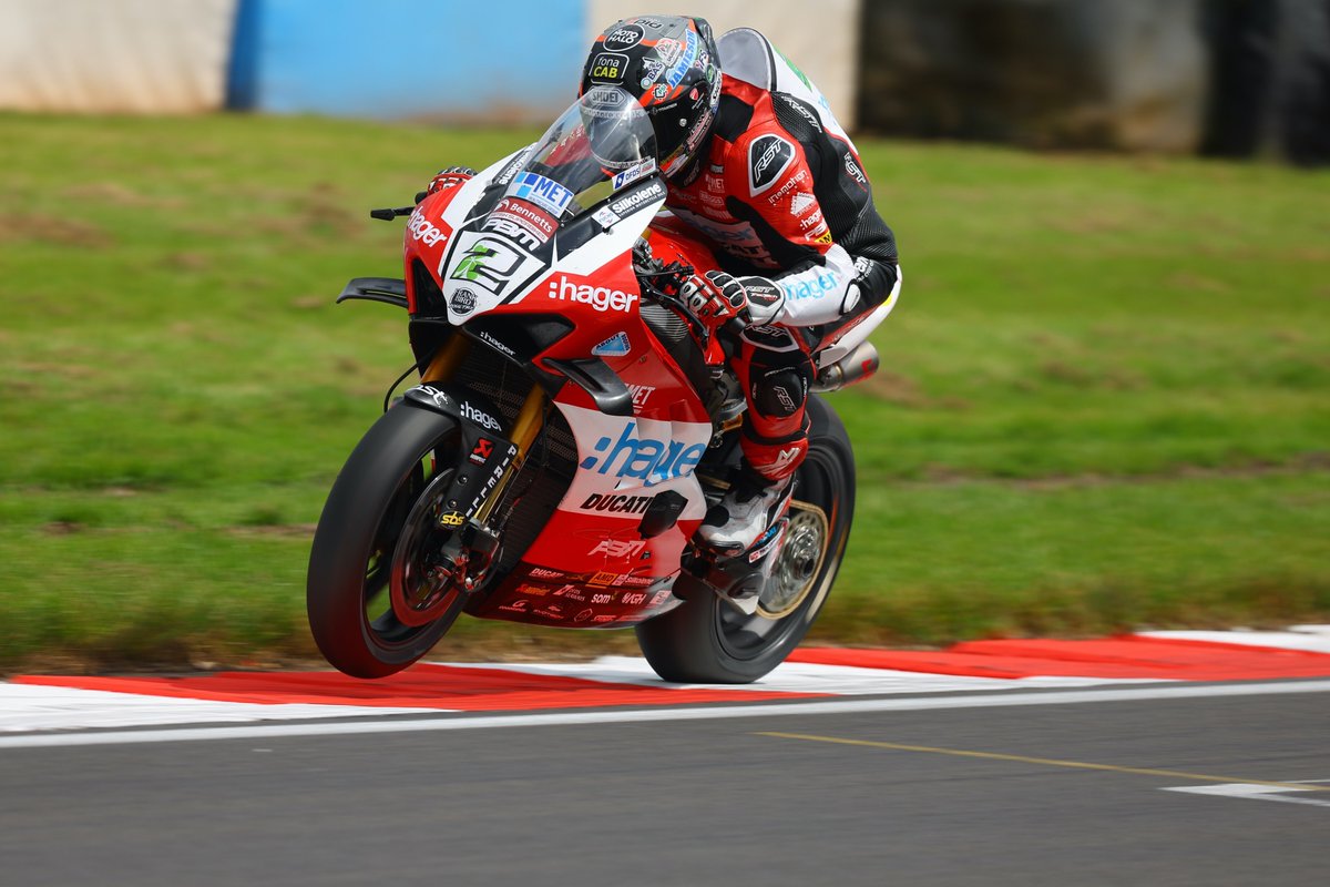 'It was my first win on the GP circuit and we’ve extended our lead in the championship so on we go. I feel great and I’m enjoying the pressure of being the championship leader.” Victory and series lead for @GIrwinRacing at Donington Park: ducati.com/gb/en/news/irw… #ForzaDucati