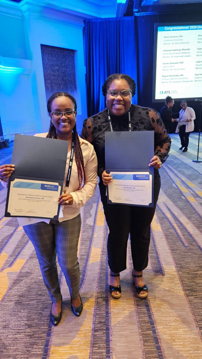 UMN crushing it at the #ats2024 diversity forum. Congratulations Beth Ato.a and Leah Bolden for winning URM schola4ship awards! <a href="/ATS_BSHSR/">ATS BSHSR</a> <a href="/UMN_DOMResearch/">UMN DOM Research</a>