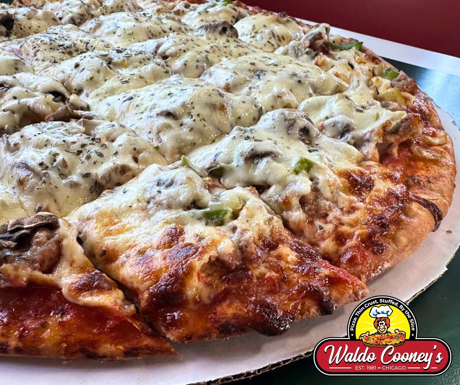Make your Sunday Sensational with our Spectacular Original Thin Crust Pizza! 😋 
Don't keep your taste buds waiting, order NOW at waldocooneyspizza.com 

#bestpizza #Chicago #WorthIL #thincrust #Chicagostyle #Berwyn #Lansing