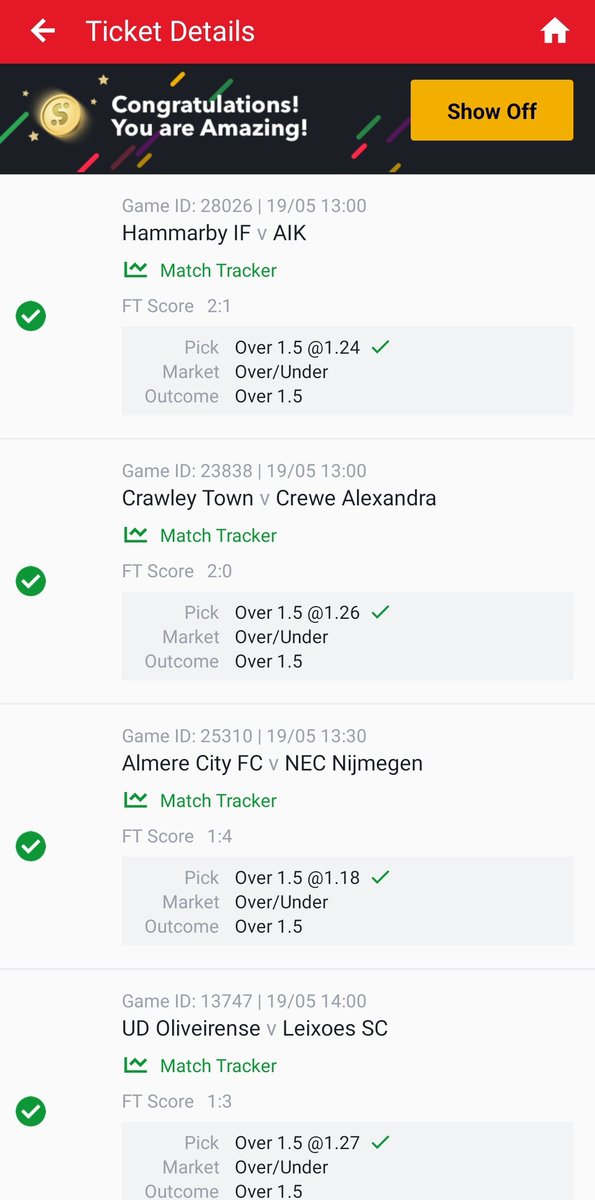 100 Odds BOOOMM ✅✅✅