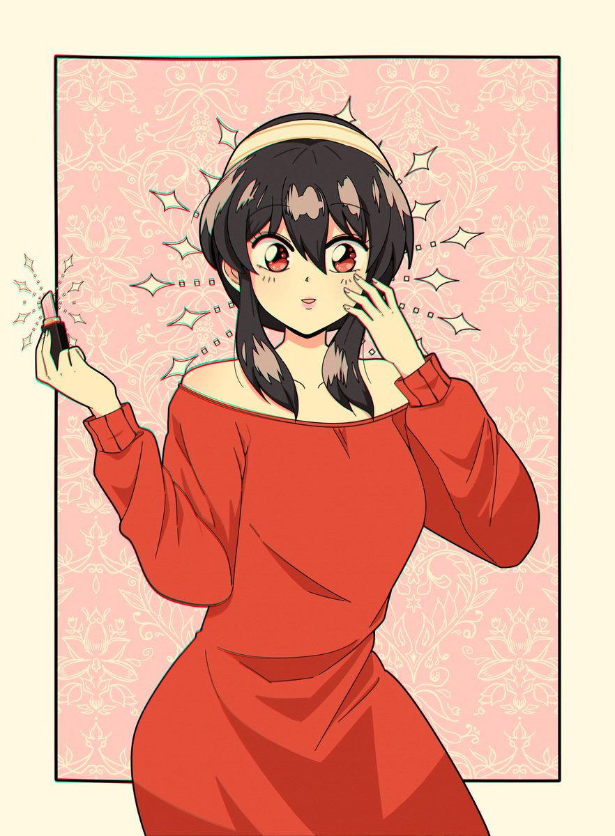 Lijeah's tweet image. Spy x family is kind of retro, so I figured a retro style would fit Yor ☺️