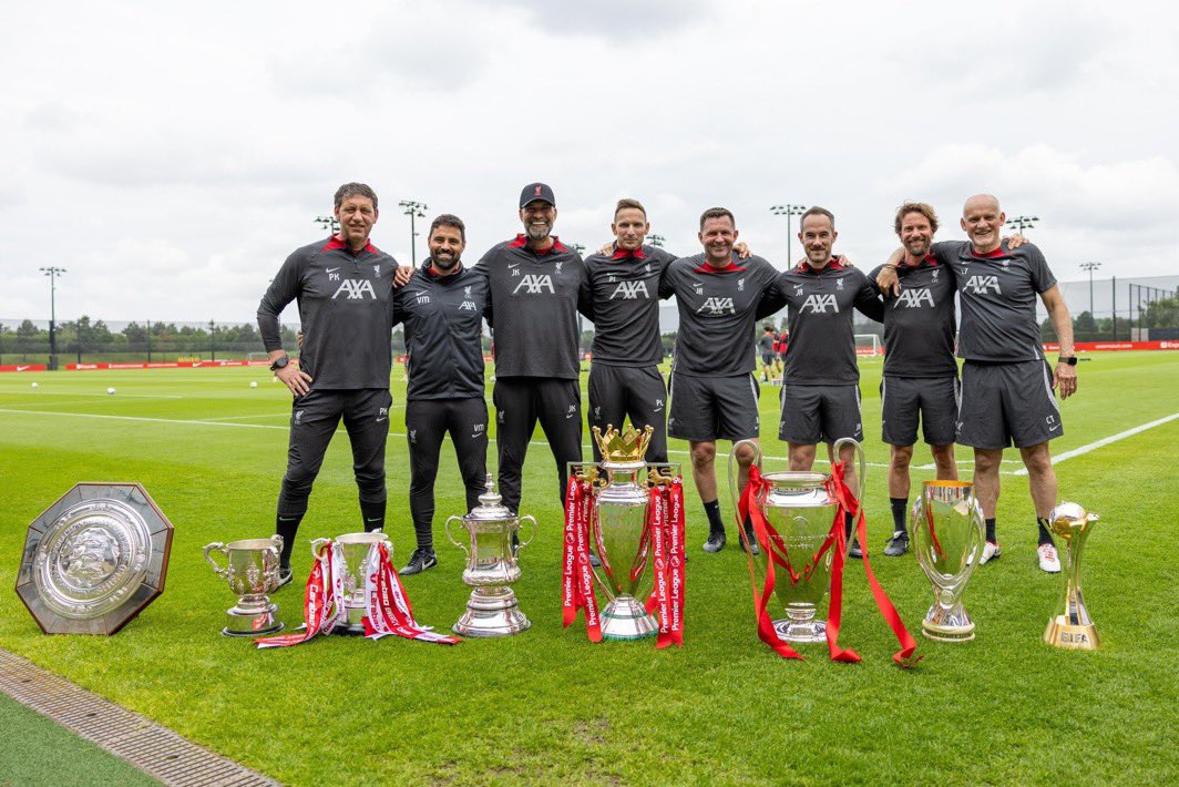 Official list of Liverpool staff departures: 🇩🇪 Jurgen Klopp — Manager 🇳🇱 Pep Lijnders — Assistant Manager 🇩🇪 Peter Krawietz — Assistant Manager 🇵🇹 Vitor Matos — Elite Development Coach 🇳🇱 John Achterberg — Goalkeeping Coach 🏴󠁧󠁢󠁥󠁮󠁧󠁿 Jack Robinson — Assistant Goalkeeping Coach 🇩🇪