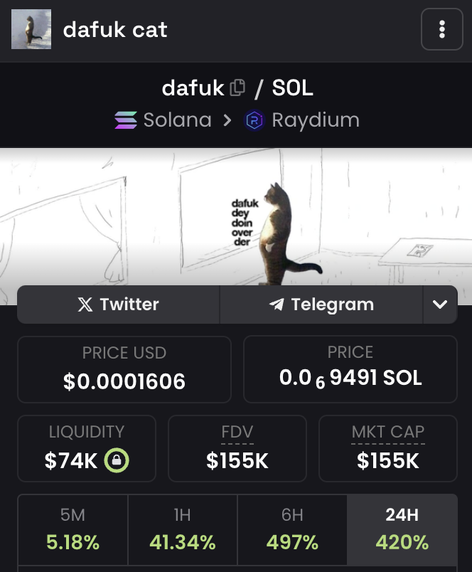 Yo <a href="/blknoiz06/">Ansem</a> 

it's time to have a look on <a href="/Dafuksol/">dafuk</a> 

3000 solana community members were airdroped

got fudded hard by scam influencers to shill their scam due to the hyped launch

Presales was funded by @runemilio  community

$dafuk will outperform 

retardio