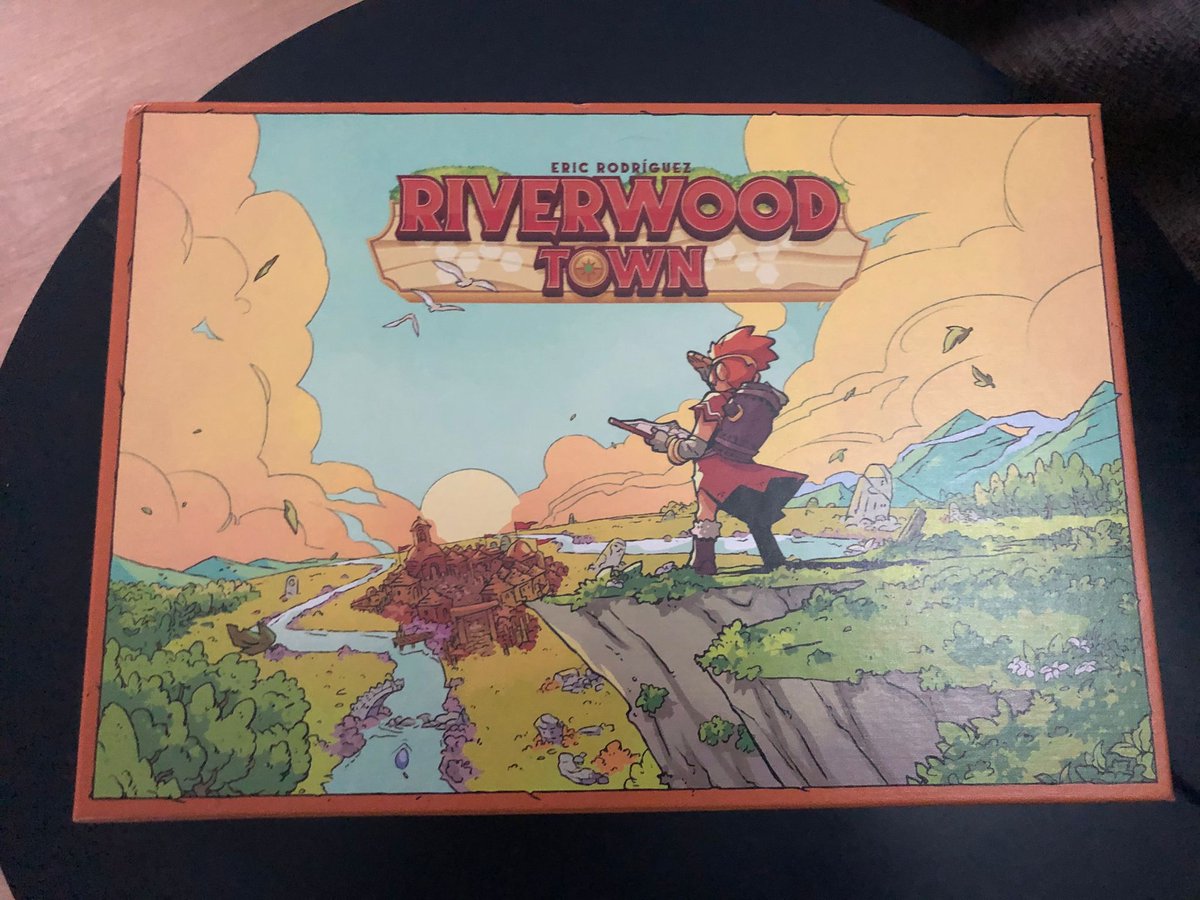 Primera partida a Riverwood Town (que ya era hora) de <a href="/EricRod_LYV/">Eric (El de L&V) Rodríguez</a> con <a href="/Martamll/">Marta</a> y nuestra peque de 4 años, y nos ha encantado. La peque ha entendido lo básico pero no la estrategia, pero como es cooperativo y de partidas cortitas hemos podido jugar súper bien los 3. Mola!