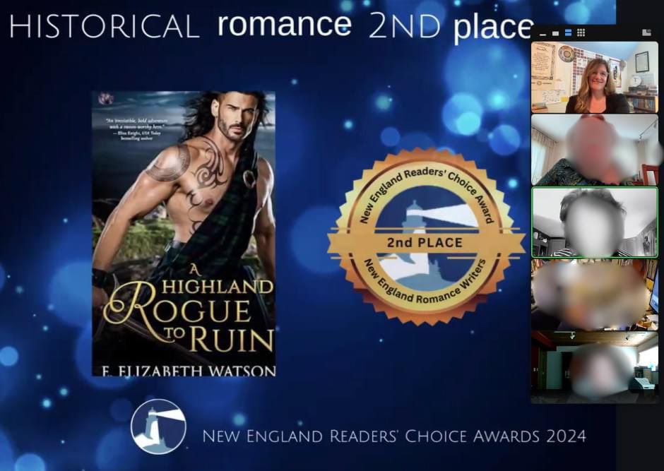 I’m so thrilled to announce that A Highland Rogue to Ruin won 2nd Place in the New England Readers’ Choice Award today!! 

#readerschoice #historicalromance #scottishromance
