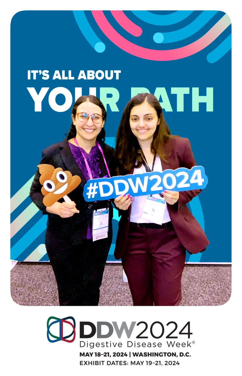 From conference buddies to future co-interns! Thrilled to have seen <a href="/SayeghLea/">Lea Sayegh</a> @DDWmeeting. Look forward to meeting the whole gang! <a href="/YaleIMed/">Yale Internal Medicine</a>  #DDW2024