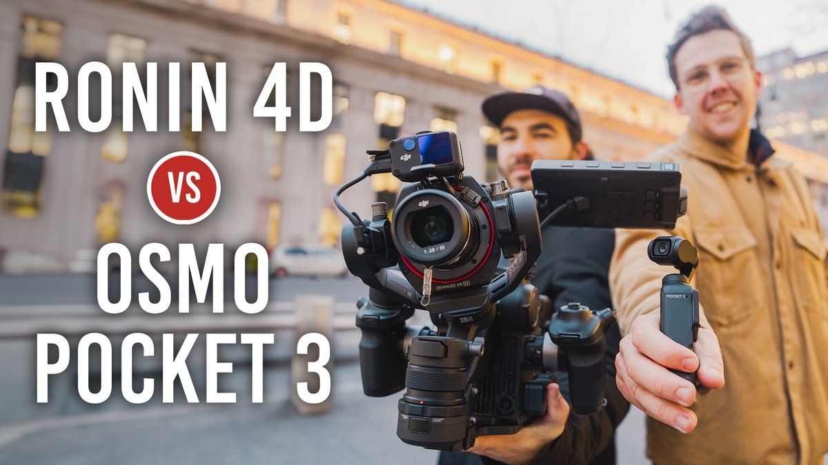 Matt vs. Matt is back again and they're compare the DJI Ronin 4D 8K 4-Axis Cinema Camera and Osmo Pocket 3. Matt and Matt test these cameras’ portability, smart features, and more. ▶️ bit.ly/4akiALf