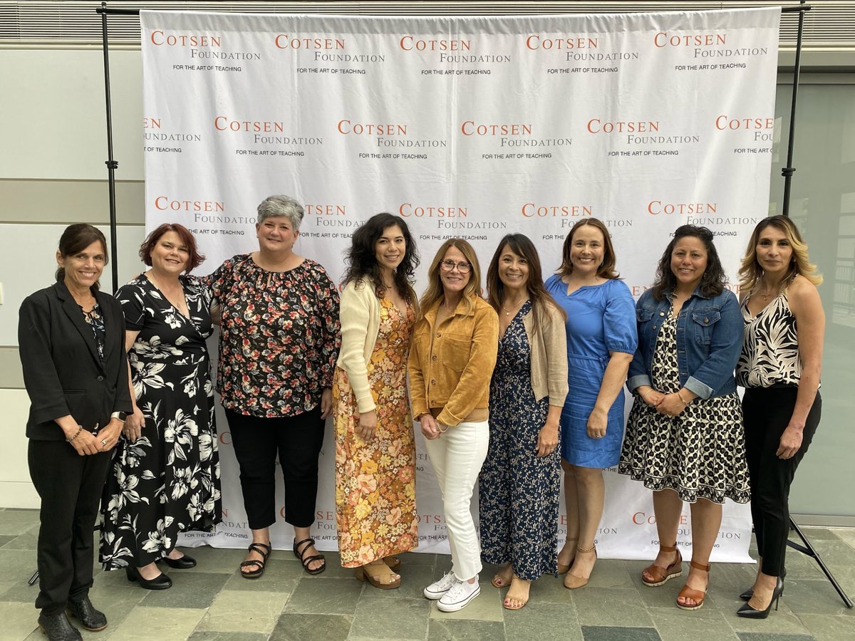 Thank you Cotsen for valuing my teachers and mentor as much as I do. Gompers has truly grown as a site with your support 🧡 @CotsenAoT #proudtobelbusd