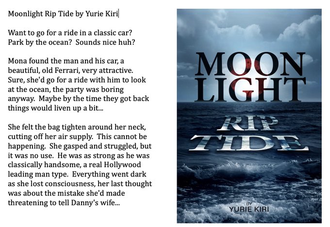 '...a remarkably riveting paranormal tale...' amazon.com/Moonlight-Rip-… '5⭐️... @YurieKiri weaves a tangled web of a story & captures the reader.' 📚#KindleUnlimited📚 #paranormal #supernatural #cult #crimefiction #crime #suspense #thriller #murder #fiction #books #ebooks