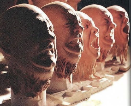 Norris heads from #thething #behindthescenes🎬 #specialeffects #filmmaking 1982