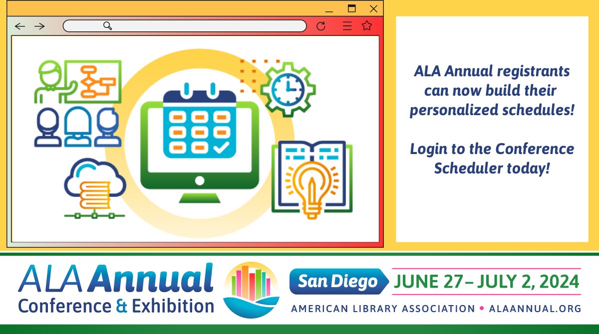 🌟 Build your perfect #ALAAC24 conference calendar! 📅 From the solution-driven education programs to the authors on the live stages, now's a great time to design a conference experience that inspires you! Look for more sessions to be added soon. bit.ly/42RKag2