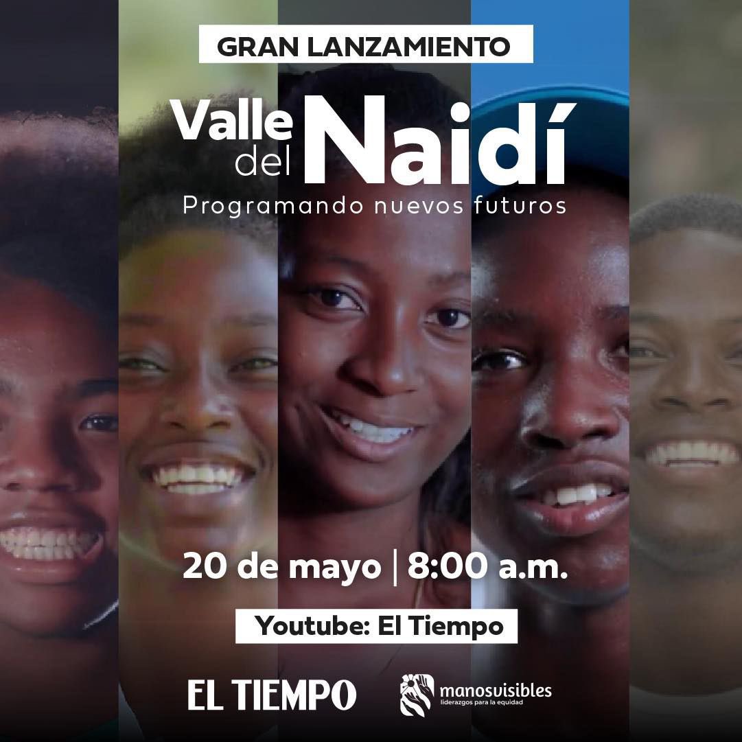 vivian_abadia's tweet photo. No te pierdas mañana el lanzamiento del documental Valle del Naidí. Porque el desarrollo inclusivo demanda un Pacífico conectado y las nuevas generaciones están asumiendo un rol fundamental #ProgramateConNosotros #ProgramandoNuevosFuturos @ManosVisibles @ELTIEMPO 🙌🏾👏🏾 https://t.co/tT5JGO0cjM