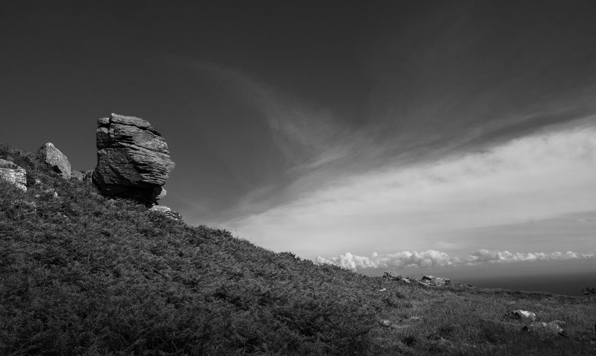 Valley of the rocks - Lynmouth #devon #landscapephotography #monochrome #fujixpro2