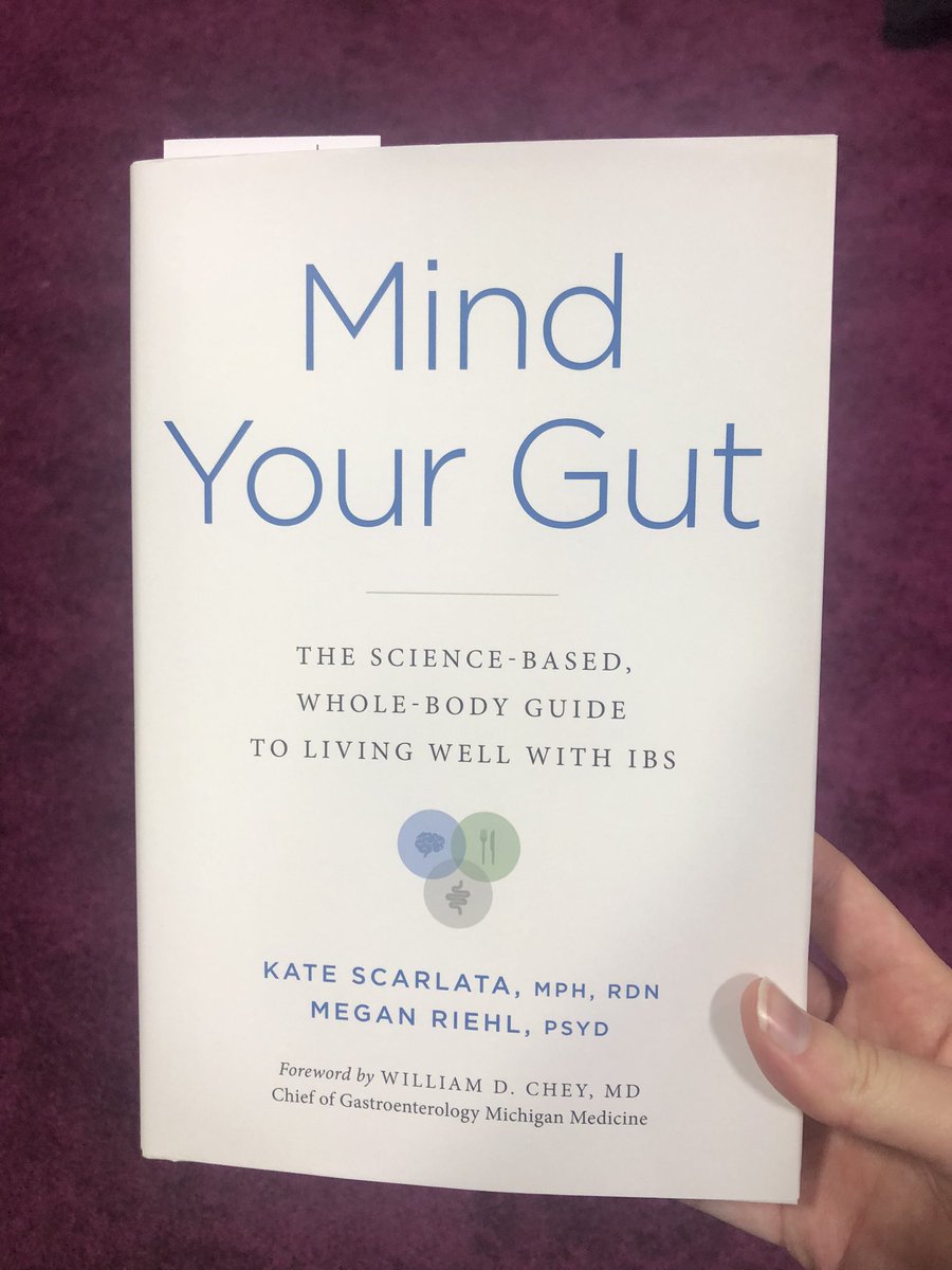 So excited to bring a (signed!) copy of Mind Your Gut home to @NMGastro @NMDHBMed to have in our clinic! Thanks to @DrRiehl and @KateScarlata_RD for this fantastic resource for our #IBS patients - it’s already become a key part of my book recommendation list #DDW2024