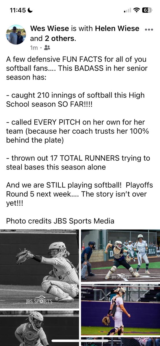 Regional Finals this week for <a href="/CadenceWiese/">Cadence Wiese</a>  and the <a href="/softball_hill/">Liberty Hill Panther Softball</a>  team!

#prouddad
#proudisanunderstatement