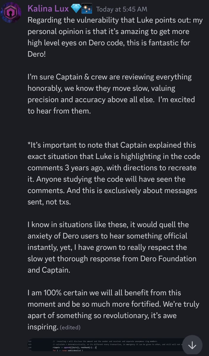 JoyRaptor's tweet image. $Dero community members keeping it classy @kalinalux