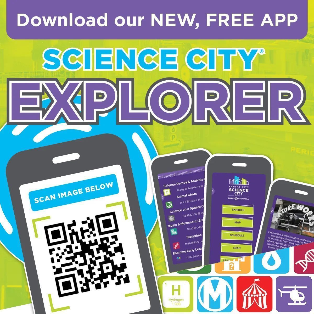 From planning your visit to enhancing your in-person experience at Science City and continuing the science fun and discovery at home - embark on a journey of learning and discovery with the NEW Science City Explorer App! Available on both iOS and Android. bit.ly/ScienceCityExp…