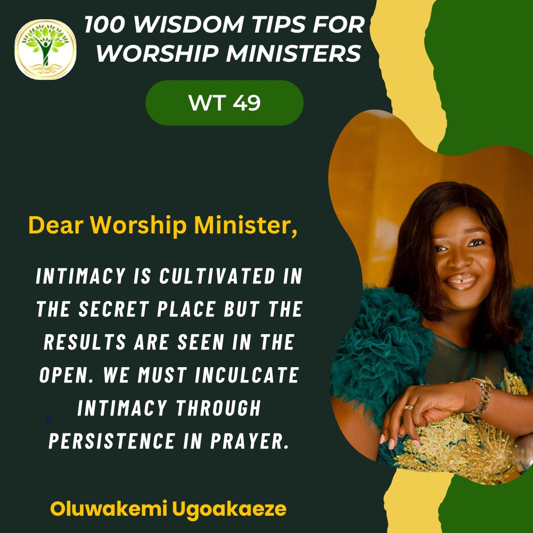 Kemi_ugoakaeze's tweet photo. Day 49 of 100

We cannot meet with God genuinely and leave the same way.

Those who genuinely abide in the secret place have no need to proclaim it to the world; the results will become evident in due time. https://t.co/hiGSNBxcBn