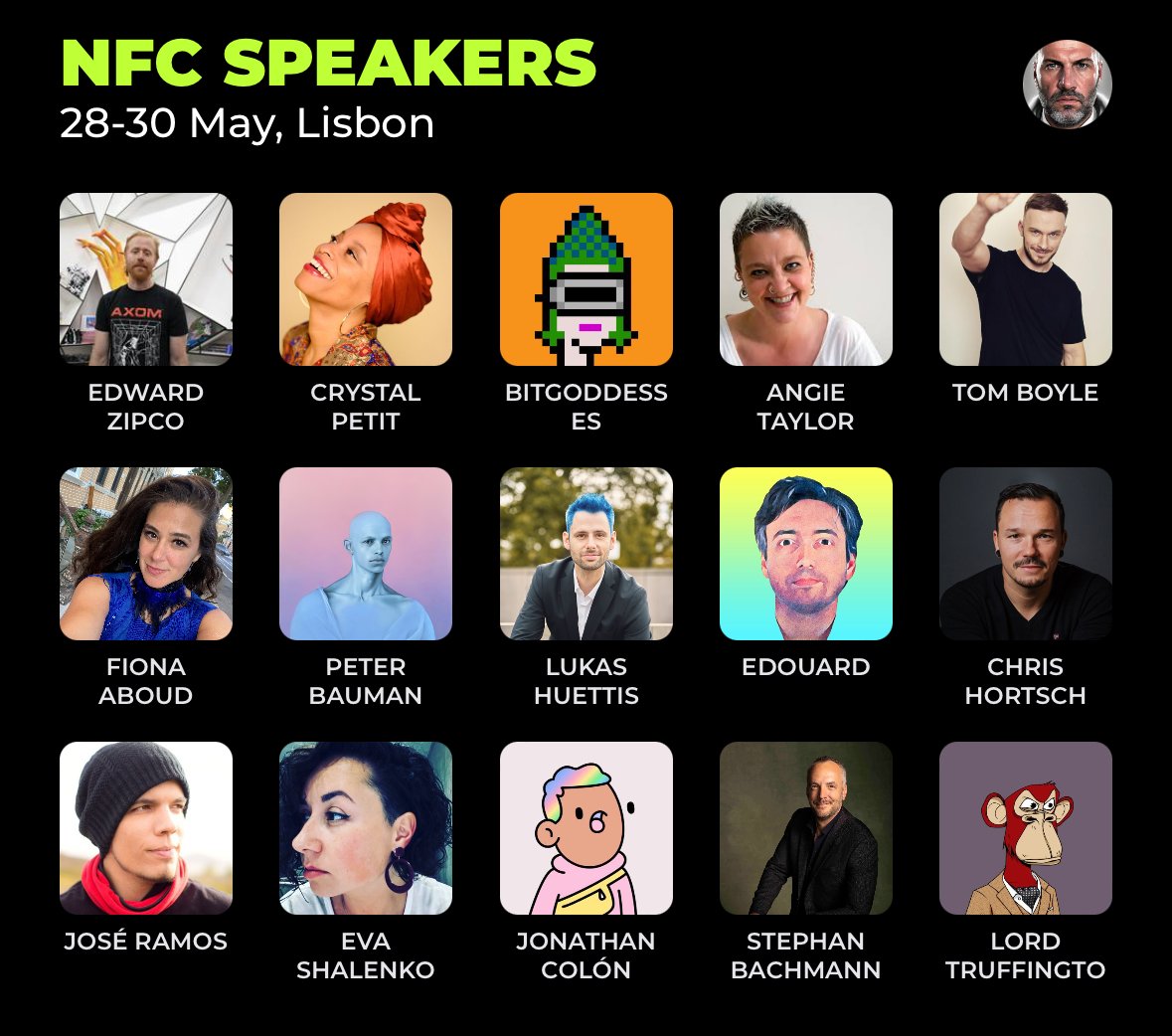 📢NFC 2024: Recommended Speakers (part 7) - Edward Zipco: Director & Co-Founder of Superchief Gallery NFT (@SuperchiefNFT) - Crystal Petit: Artistic Director (@CrystalPNight) - bitgoddesses: AI Artist & Researcher, AI Geospatial (@BITGODDESSES) - Angie Taylor: Artist making