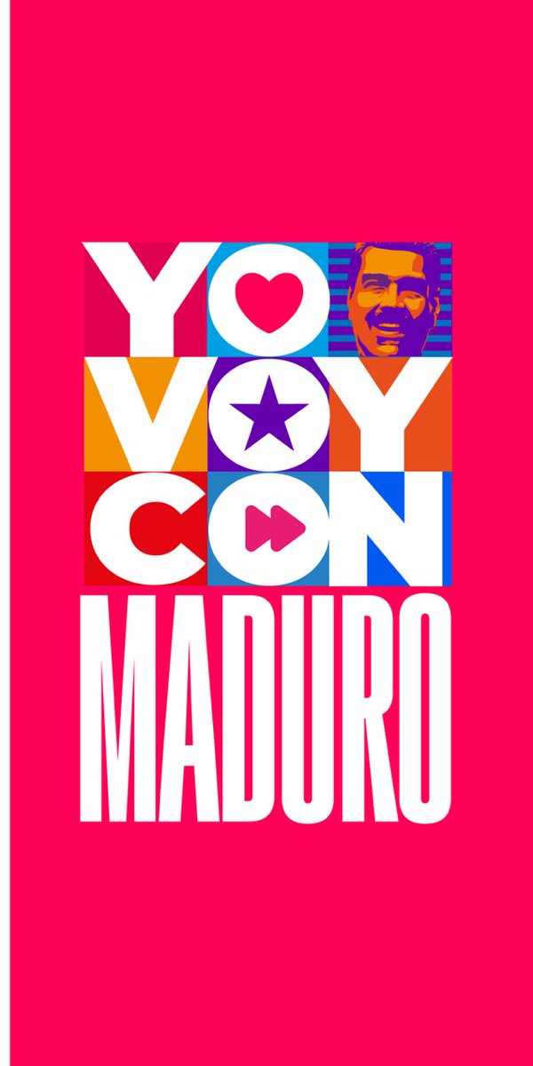 #YoSigoAMaduro 🥰🚩 ¡Juntas y juntos, venceremos! @NicolasMaduro es el candidato de la paz, de la unidad, del amor y la alegría.