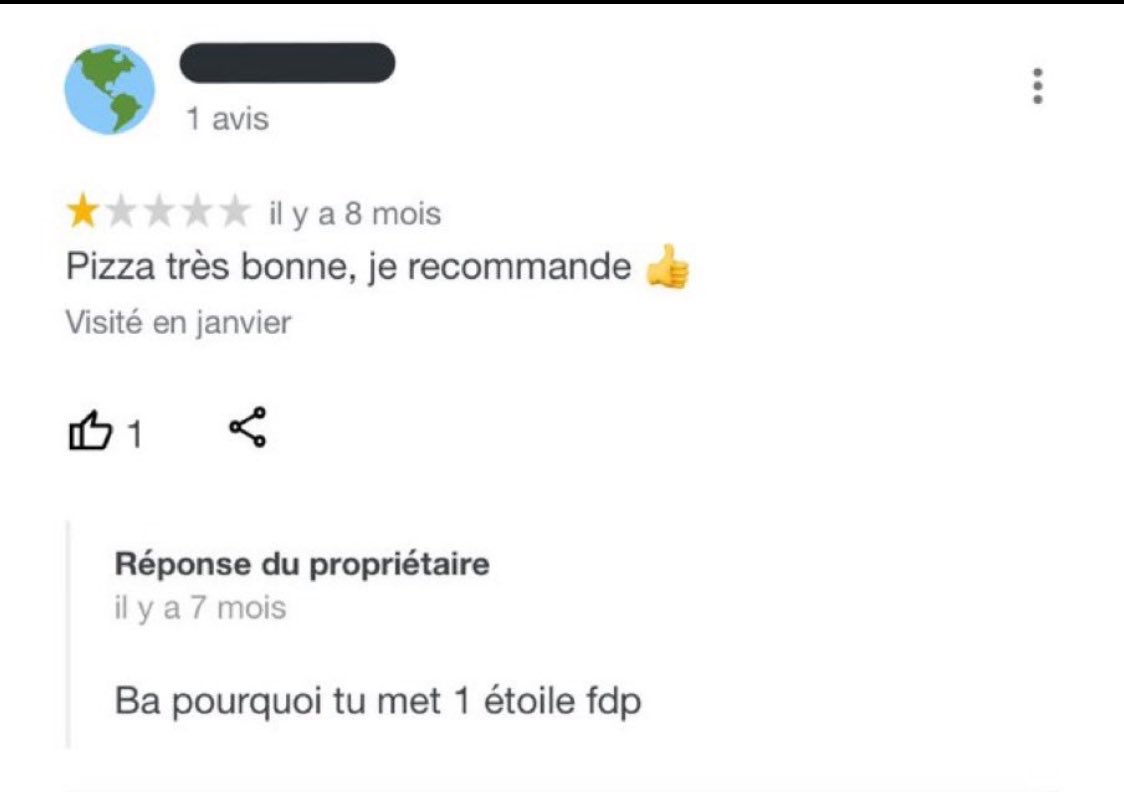 [THREAD]: les avis Google les plus drôles