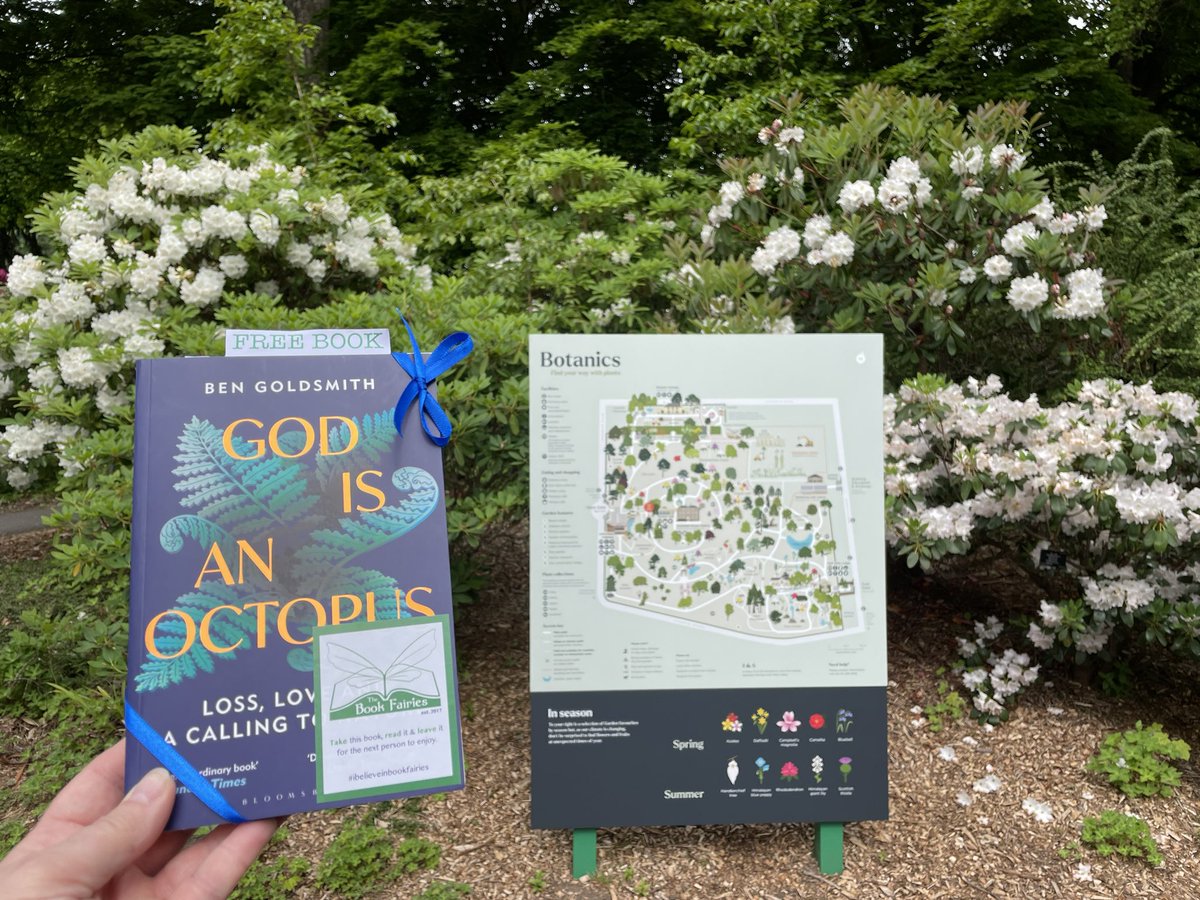 “Change is in the air, undoubtedly.” The Book Fairies are sharing copies of #GodIsAnOctopus by #BenGoldsmith at some beautiful locations today. Who will be lucky and spot one in #Edinburgh #ibelieveinbookfairies #TBFOctopus #TBFBloomsbury #NonFictionBookFairies #Memoir #Grief