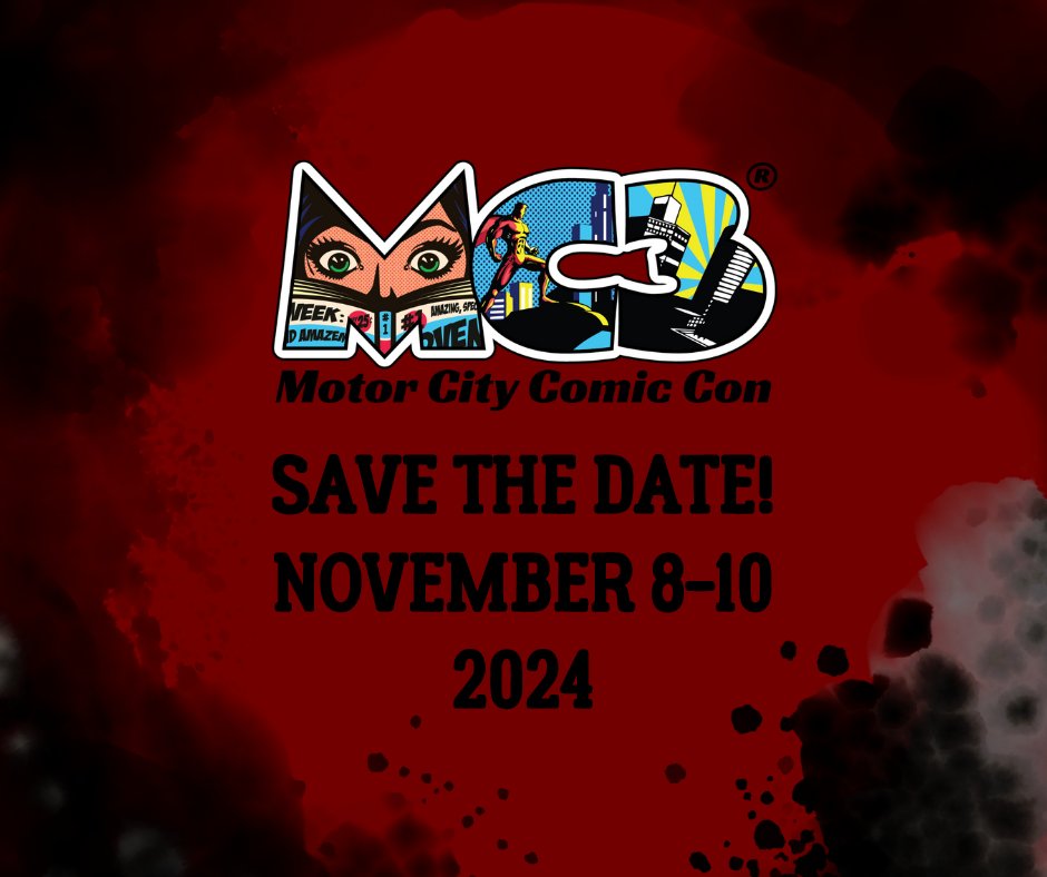 ❤️ Thanks to everyone that helped make #MotorCityComicCon a huge success. 🦸Thanks to our guests that joined us and to the #MC3 crew that works tirelessly every year. And of course thanks to the attendees who support the show. 💥We will see you again this fall on November 8-10.