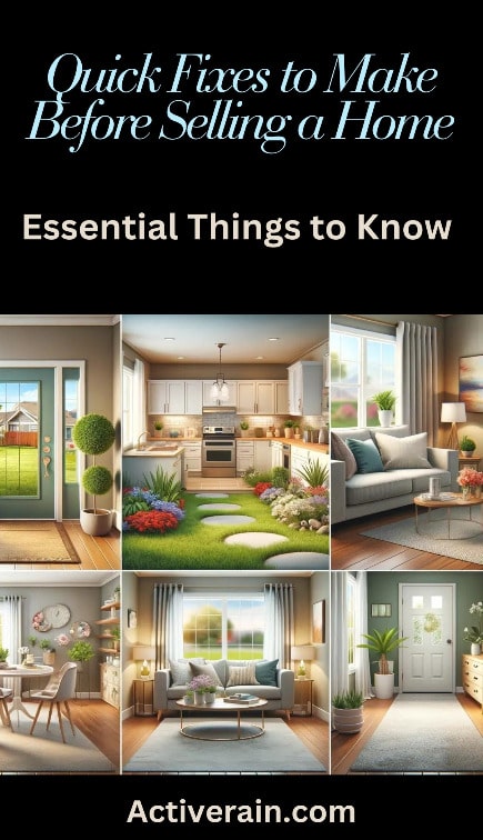 Quick Fixes to Make Before Selling a Home activerain.com/droplet/J6dv #RealEstate