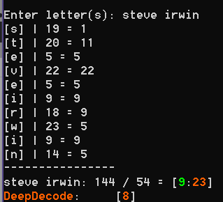 #SteveIrwin = 54/9 💡 

Steve Irwin died in his =>
PM: 4
PY: 5
4 + 5 = 9 💡 

#SteveIrwin also has a #deepdecode of 8💡 

he also died in his #LifeCycle year 8 (he was 44)💡 
2006 was also his friendly year = 8

his death #lifecycle totals to 6 (he was also a 6LP)💡

#Numerology