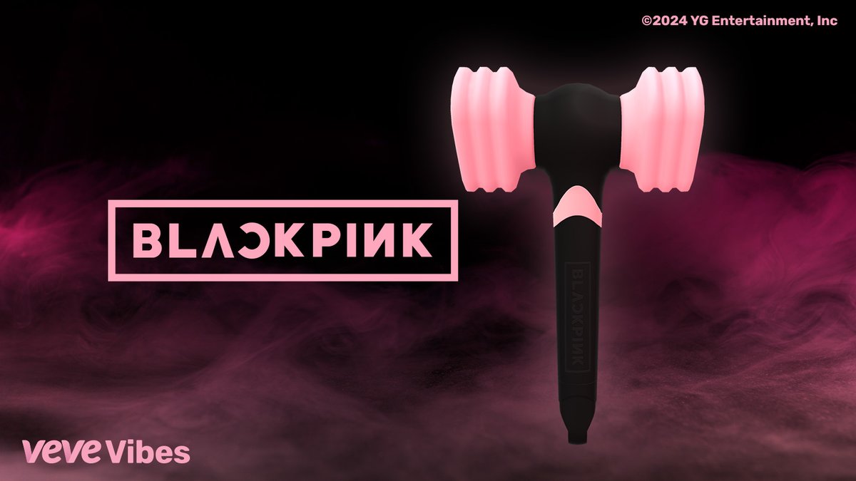 The @BLACKPINK Light Stick has a sleek, futuristic look representing the group's powerful and impactful music. Perfect for every fan and BLACKPINK concert-goer! Four 3D digital collectibles drop in blind box Waitlist format on Sun, 26 May at 8AM PT! go.veve.me/4bHmFtb