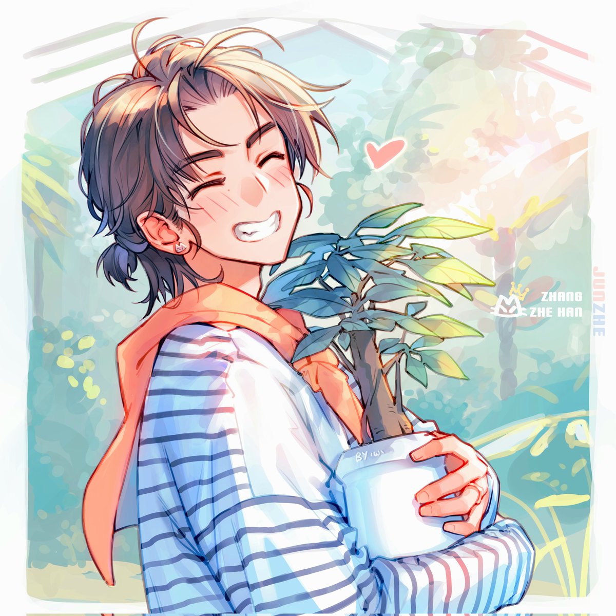 www_fanart's tweet photo. 最好的愛是什麼樣？
未曾改變且堅定。

520快樂 🌲🐱💕

#JunZhe
#俊哲 https://t.co/angO9Wuuzk
