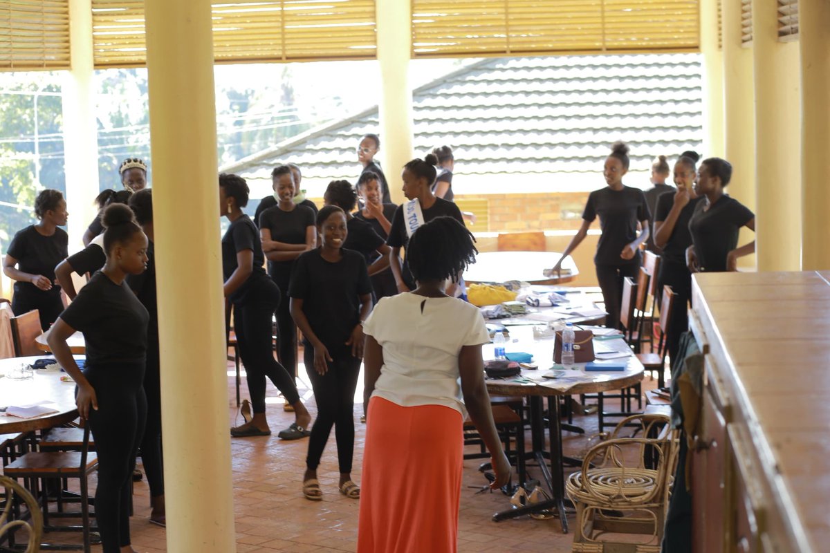 UWEC_EntebbeZoo's tweet photo. A bevy of girls drawn from 18 Masaza (counties) who qualified during the Miss Tourism Buganda search trooped into boot camp at @UWEC_EntebbeZoo on Friday ahead of their finale on May 31st, 2024 at @HotelAfricana. The regional final will be held under the theme "Tourism &amp; Peace". https://t.co/OPRbZfwkS6