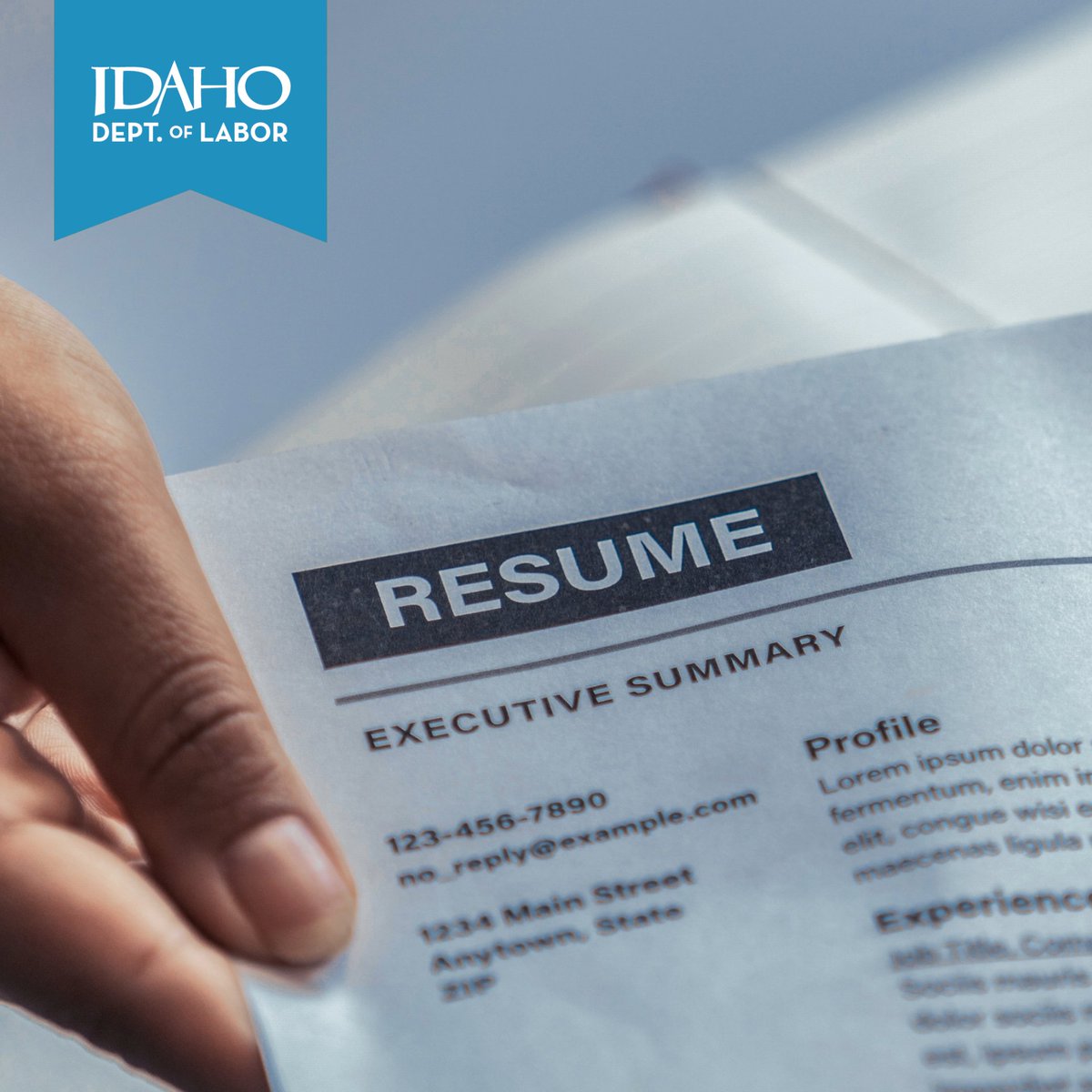 The Idaho Department of Labor has many free workshops available around the state to help with resume building and interviewing. Find one in your area: labor.idaho.gov/calendar/
