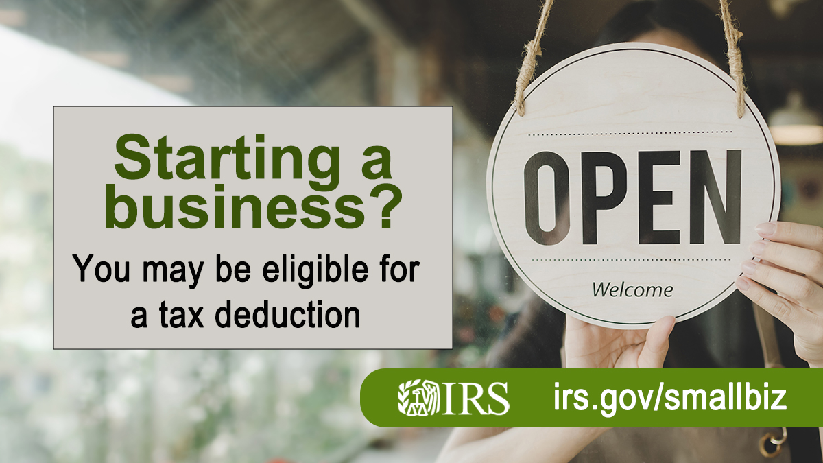 #IRS reminds business owners that they can deduct a limited amount of start-up and organizational costs on their federal taxes. See: ow.ly/3NOI50PS7kt