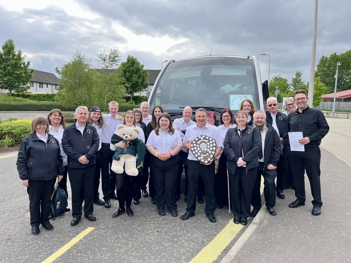 We’ve had a brilliant day in Perth at the Northern Counties Brass Band Association Entertainment Contest. Delighted to have won best 4th Section Band! 🎶 🏆