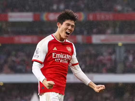 Arsenal ha ganado TODOS los partidos (6 Victorias) cada vez que Takehiro Tomiyasu ha participado en algun gol (1 Gol sin contar hoy + 5 Asistencias) en todas las competiciones. Samurai.