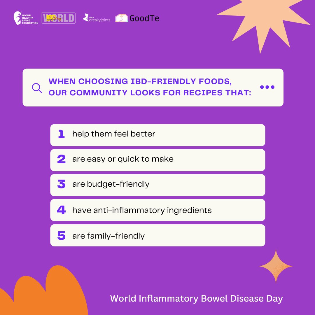This #WorldIBDDay we’re connecting the #IBD community through food around the world. While there is no one diet for managing IBD, this is what we learned about what our IBD community around the world eats #GutHealth #IBDDiet @GoodTe_home @GoodTeCommunity