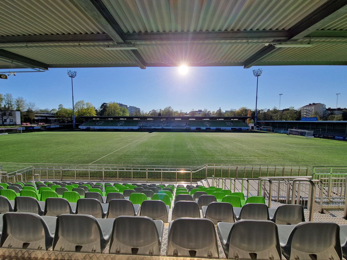 Arto Tolsa Areenan uusi aurinkokatsomo on valmis, tämä on upea! #ArtoTolsaAreena #vainKTPjutut #ykkösliiga