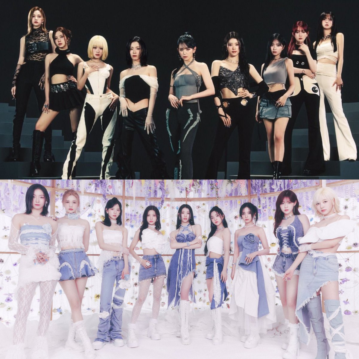 the contrast for their last comebacks though