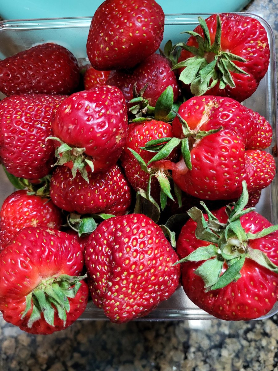 Strawberries from local farm...YUM!