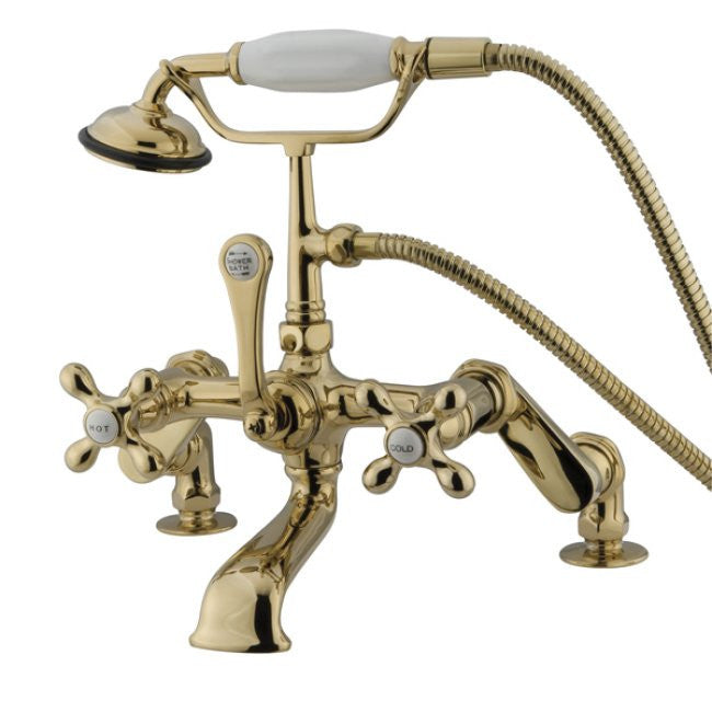 #DailyFaucet: Kingston Brass CC657T Vintage Deck Mount Tub Filler with Adjustable Centers bit.ly/2x3yw6H