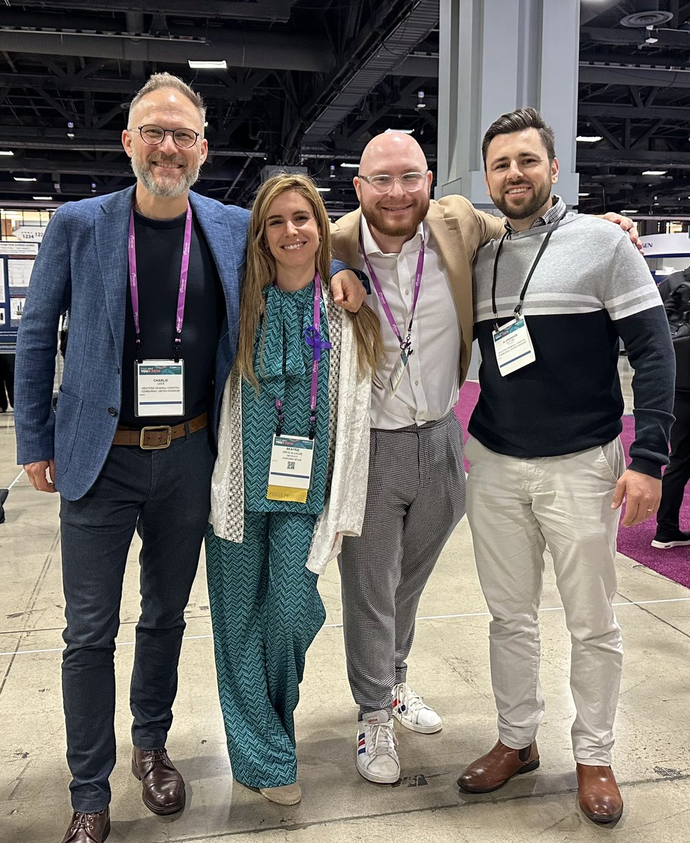 Missing the rest of the team but here we are representing the Edinburgh #IBD unit Cannot explain how much I miss seeing these faces every day @charlie_lees @IBDNathan @AlexElford3 @DDWMeeting #DDW2024